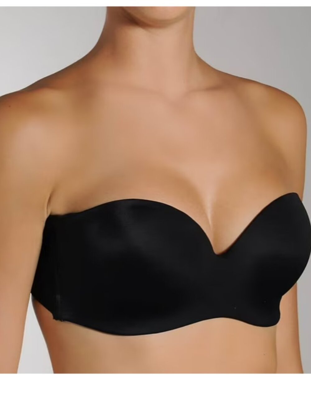 Carnival Style 126 Invisible Strapless Underwire Bra Black 32DD